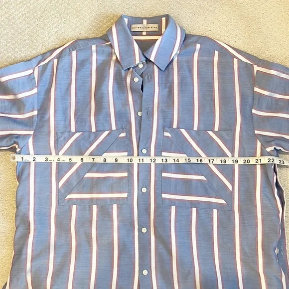 Palmer//Harding Short Sleeve Striped Shirt